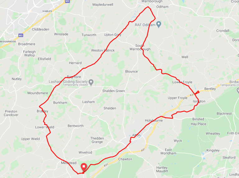 Four Marks to South Warnborough Loop Cycling Labs