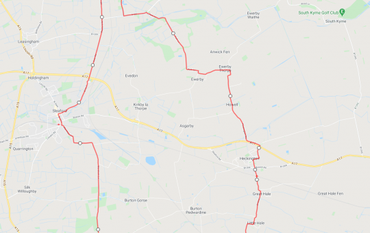 Ruskington Cycle Route