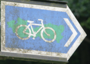 Round Berkshire Cycle Route Right Sign