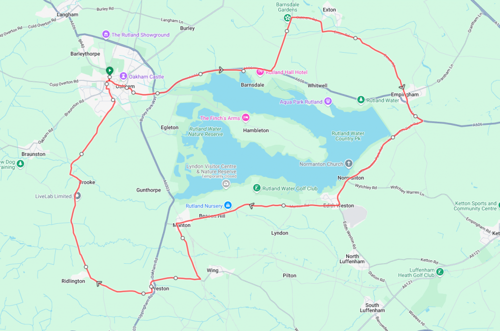 A lap of Rutland Water
