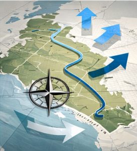 a picture depicting how to plan for riding in the wind