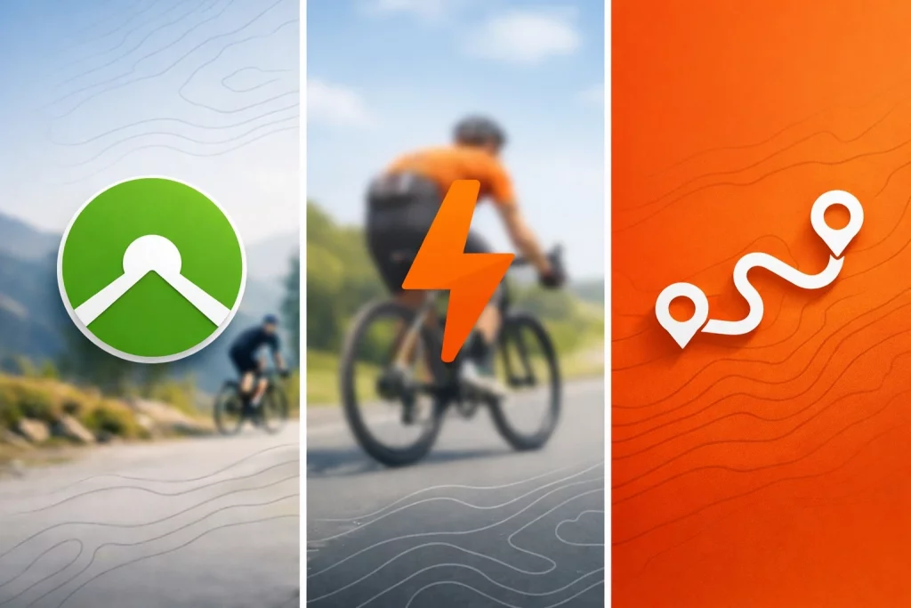 The three big cycling apps compared.